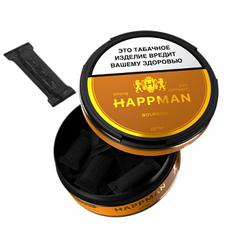 Жевательный табак Brusko HAPPMAN Slim Strong "Бурбон"